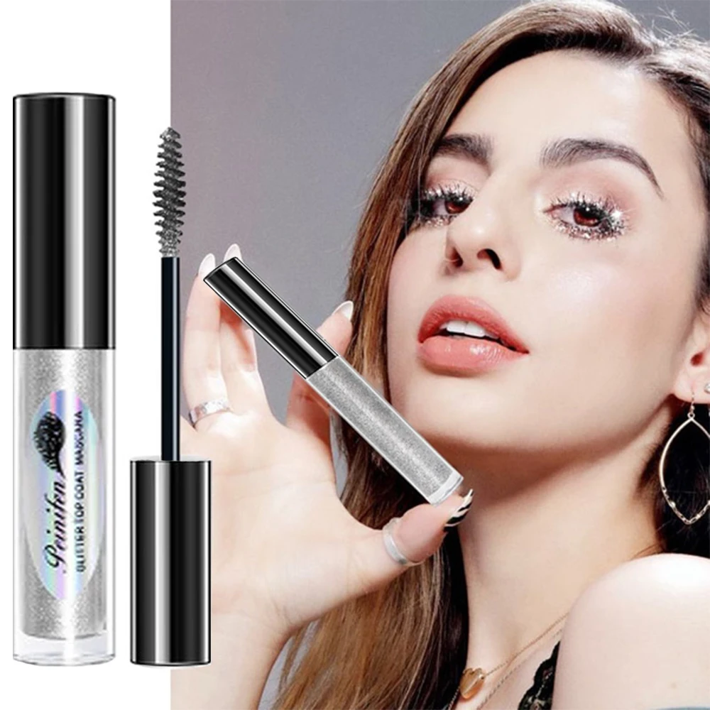

diamond glitter mascara quick dry water drop makeup long lasting waterproof curling thick shiny eyelash mascara