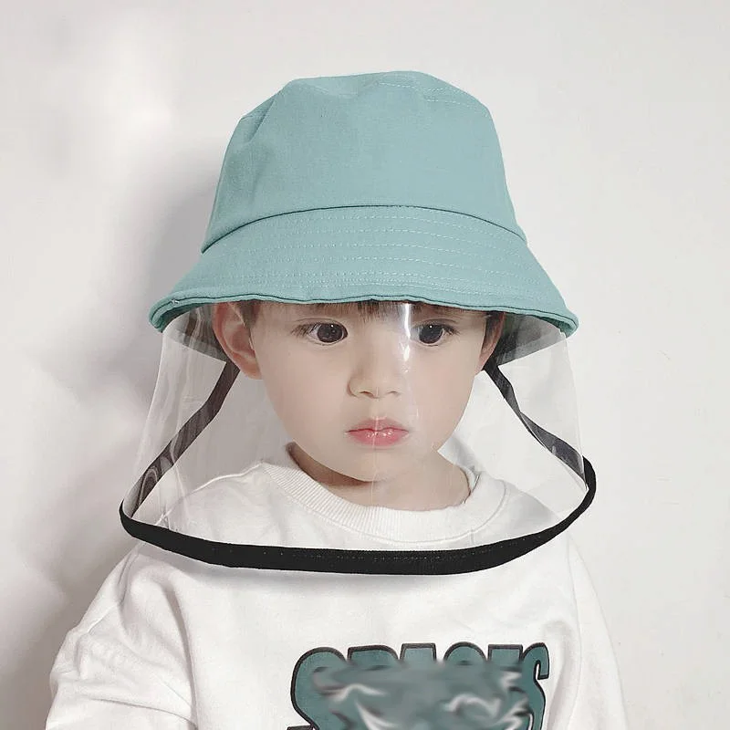 

Baby Hats Children's Outdoor Anti-spitting Protective Cap Prevent Kids From Saliva Dustproof Cover Sun Shade Basin Caps