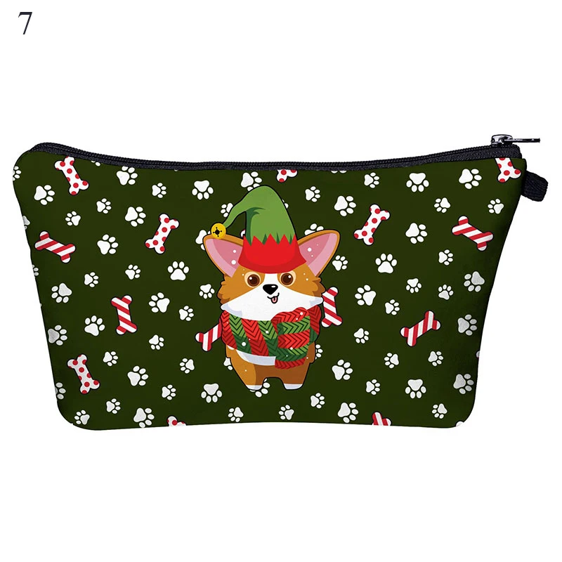 Модный мультяшный рождественский подарок Женская дорожная косметичка для