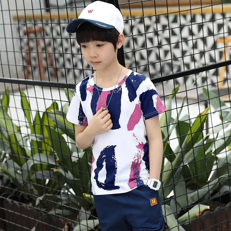 2022 New Summer Boys Clothing Set Casual Children Short Sleeve Shirt Shorts 2Pcs Boys Suit Kids Clothes 4 6 7 8 9 10 11 12 Years