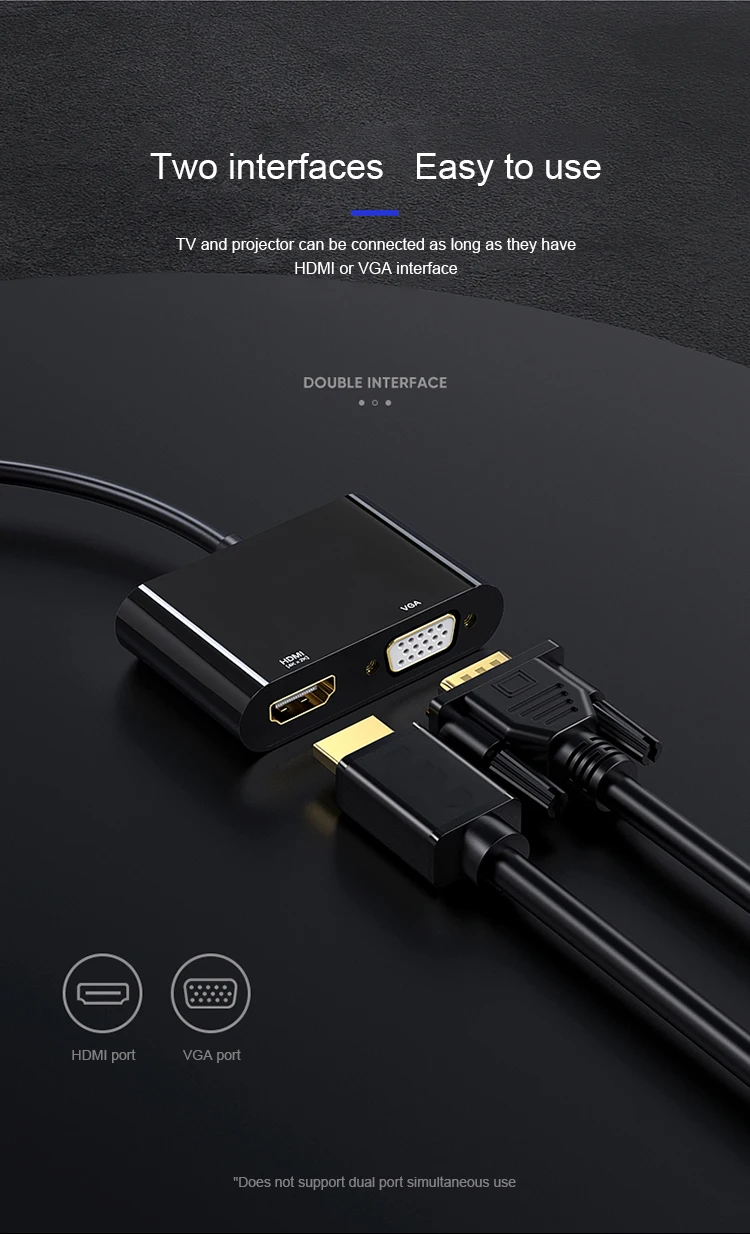 Видео Аудио Мужской конвертер с разъемом адаптер 1080P USB 3,0 к адаптер HDMI VGA для ПК ноутбук планшет звуковая карта USB разъем