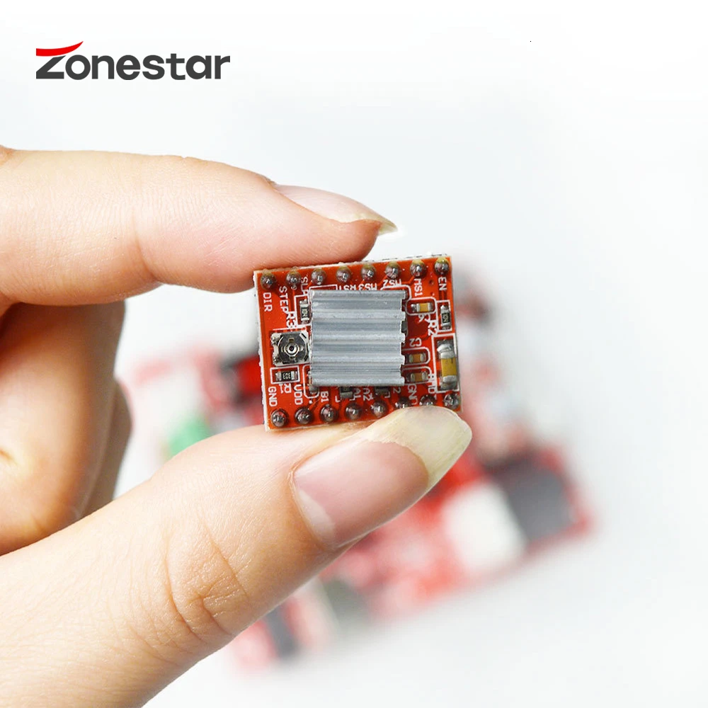 Модуль драйвера шагового двигателя ZONESTAR A4988 с радиатором детали для 3D-принтера 5