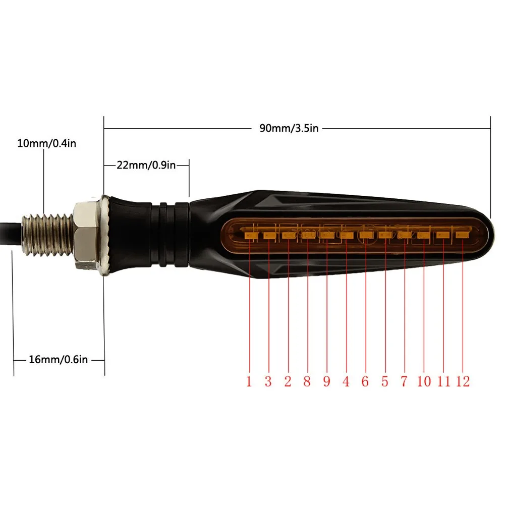 

Lamp Turn Signal Lights Parts Replacement Universal Waterproof Accessory