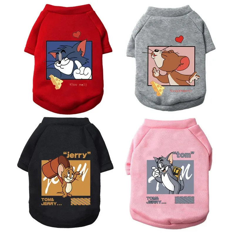 Милые зимние искусственные Мультяшные животные теплые собаки толстовки пальто