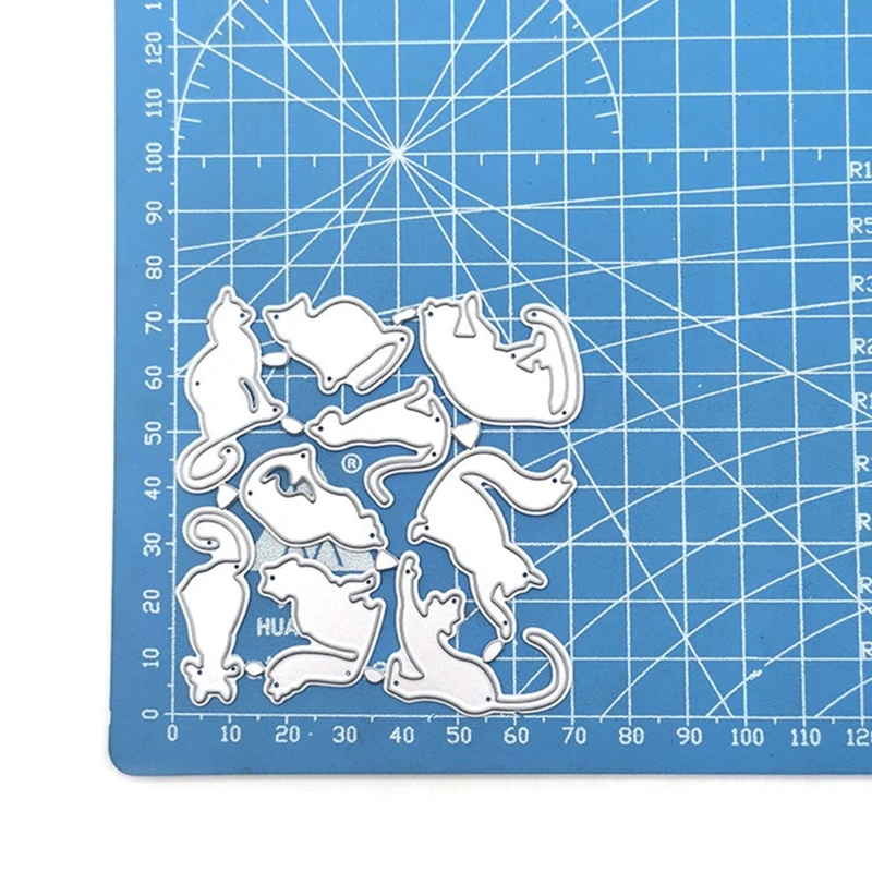 

Cats Metal Cutting Dies Stencil Scrapbooking DIY Album Stamp Paper Card Embossing Decoration Craft