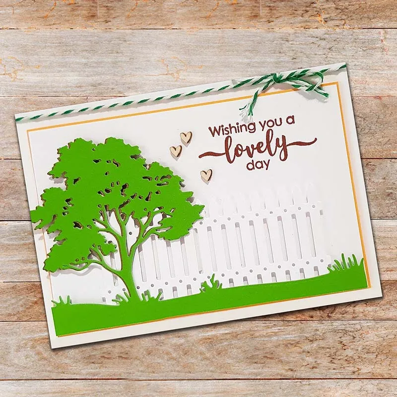 

Fence Metal Cutting Dies Scrapbooking Craft Mold Cut Die Stencil Handmade Paper Card Make Template Embossing New 2021