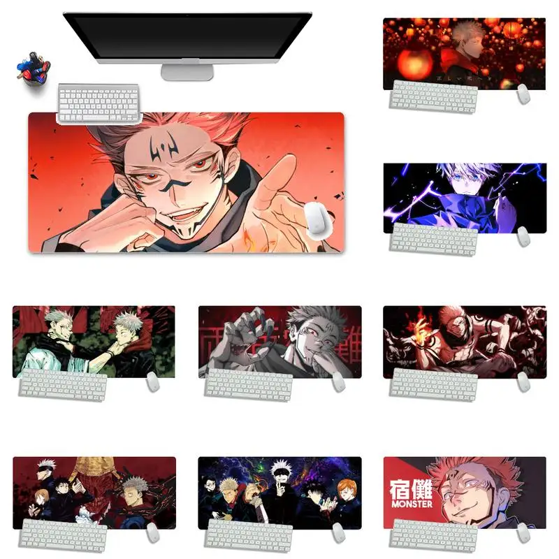 

Jujutsu Kaisen Anime Gamer Speed Mice Retail Small Rubber Mousepad Keyboard Game Mouse Mat pad XXL XL X Non-slip Laptop Cushion