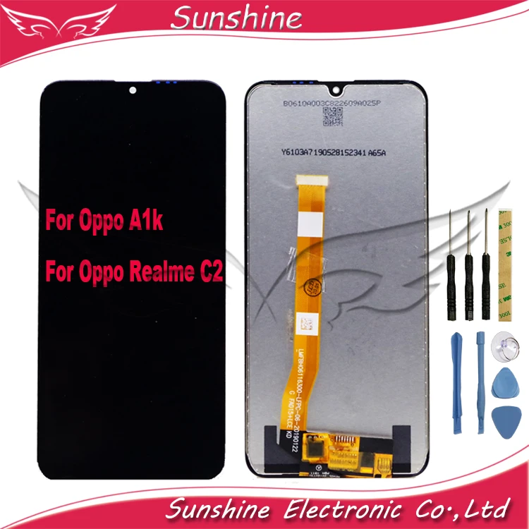 Дисплей для Oppo A1k CPH1923/Oppo Realme C2 RMX1941 RMX1945 ЖК-дисплей с дигитайзером сенсорной панели