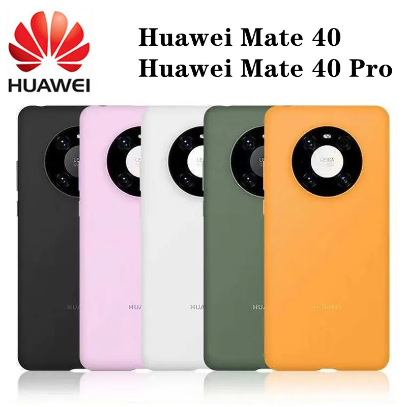 

Оригинальный чехол из жидкого силикона для Huawei Mate 40 Mate40 Pro, роскошный защитный чехол с логотипом