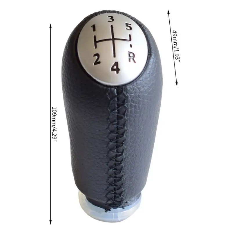 

5 Speed Leather MT Gear Shift Knob for Renault Megane II MK2 Pen Gear Head Ball