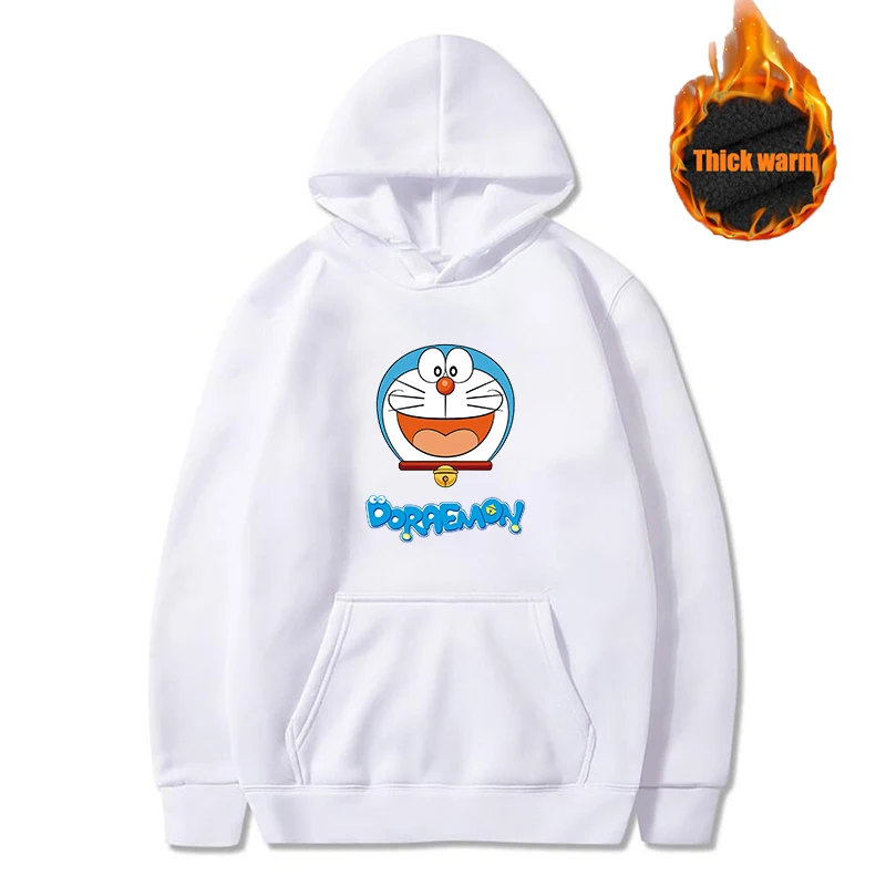 

Hot Cute Doraemon Printed Hoodies Harajuku Hip Hop Streetwear Men Women Hooded Sweatshirt Pullover Tops Clothing