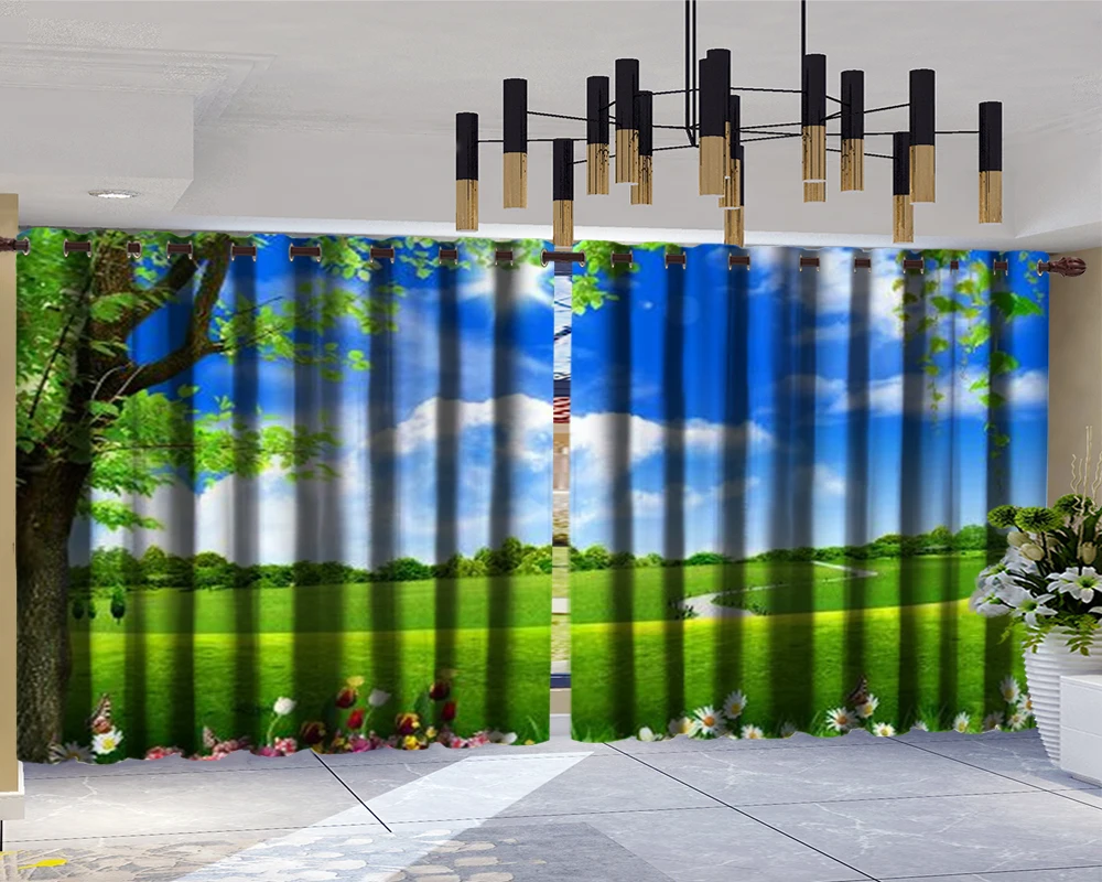 cortina 3d hermosas cortinas de