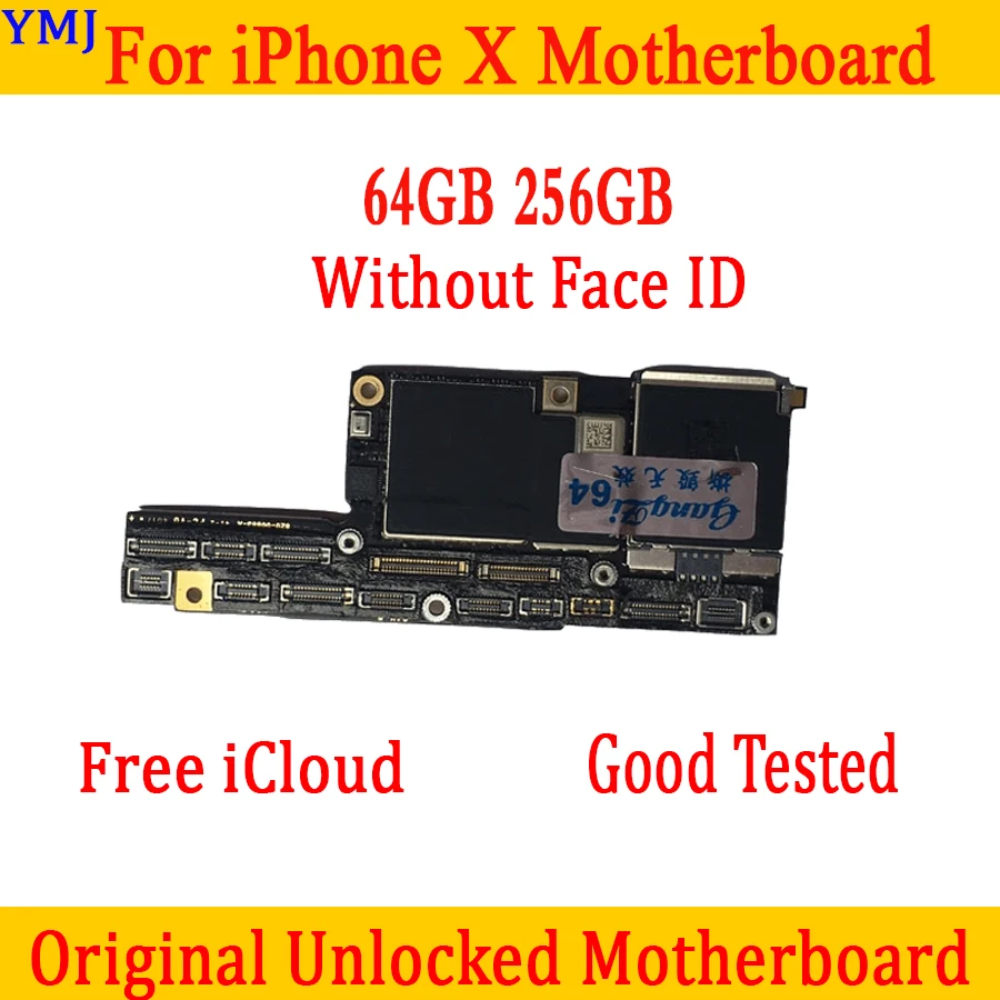 100% оригинальная материнская плата для iPhone X 64 Гб/256 ГБ Заводская разблокированная