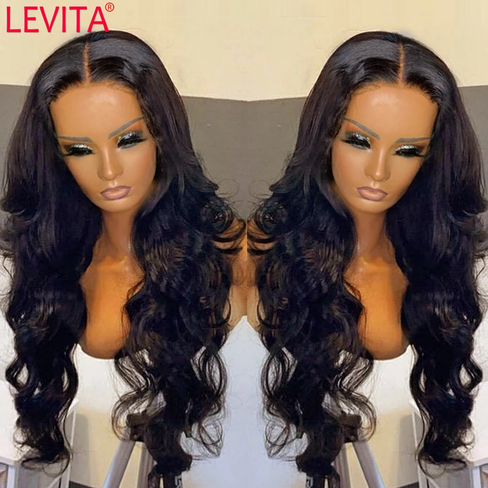 

28 30 32 Inch Long Body Wave Lace Frontl Wig Brazilian Lace Front Human Hair Wigs For Black Women 4x4 Lace Closure Frontal Wig