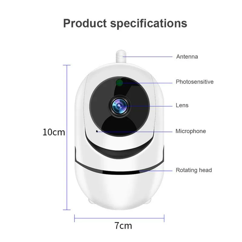 QZT Indoor IP Camera WIFI 1080P Mini CCTV Security Video Surveillance Wireless Baby Monitor YCC365 Dog Pet | Безопасность и защита