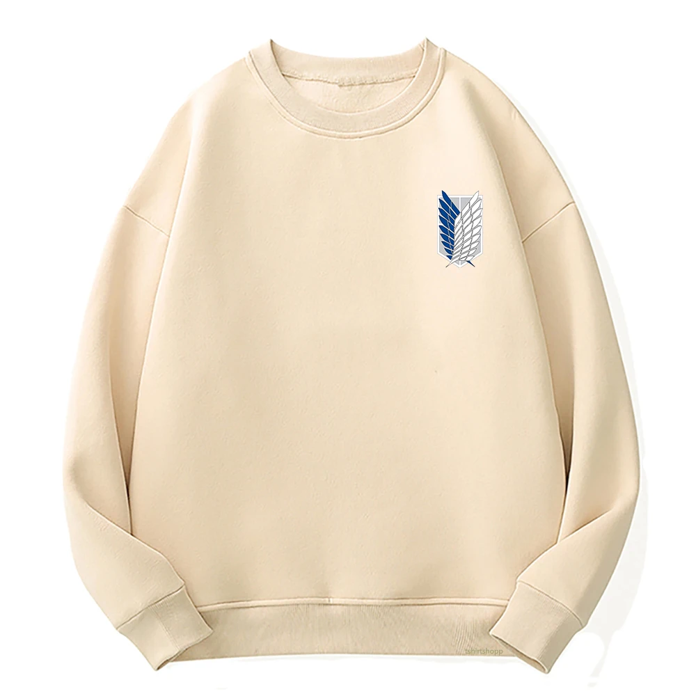 

Attack on Titan Hoodie New Women Manga Casual Oversized Armin Hoodies Woman Mikasa Eren Fleece Crew Neck Pullover Sweatshirt