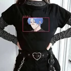 ЖенскаяМужская хлопковая футболка SK8 The Infinity Reki X Langa, летняя повседневная футболка с круглым вырезом и японским аниме, размера плюс