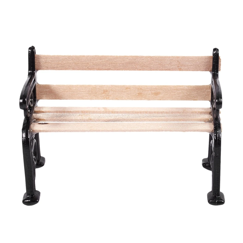 Миниатюрная кукольная мебель скамейка 1/24 кукольный домик Миниатюрный Сад Патио