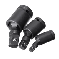 3pcs universal impact sockets joint drive bendy set 360 degree electric wrench car repair wrench pneumatic tool 14 12 38
