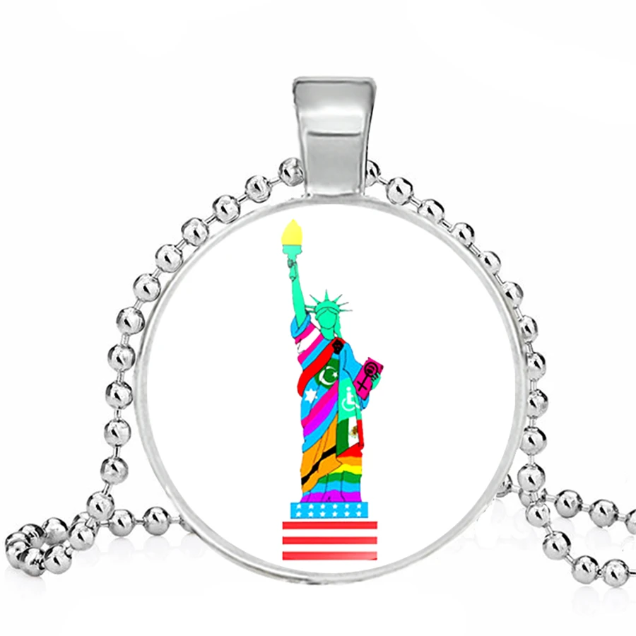 LGBT ожерелье s Bi Pride для лесбиянок гей подарки стеклянный кабошон ювелирные