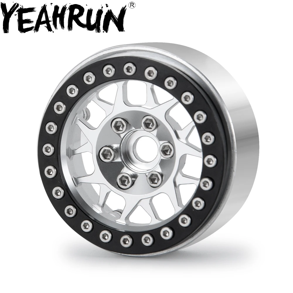 YEAHRUN металлический сплав 1 9 &quotBeadlock колеса Ободы для SCX10 TRX4 D90 CC01 TF2 1/10 RC Гусеничный |