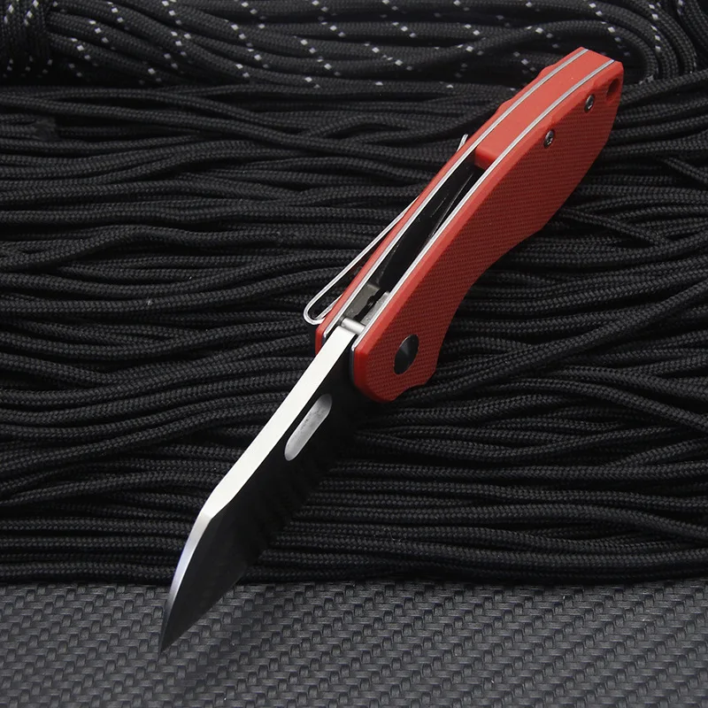 TUNAFIRE портативный складной нож D2 лезвие G10 Ручка высокая твердость Выживание