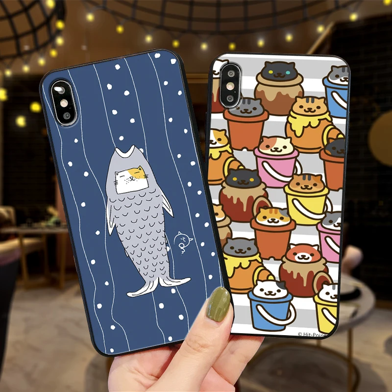 Mobile Phone Cases FOR Xiaomi mi 8 9 SE MI 6X MIX 2S 3 F1 Cartoon art cute ice cream cat CC9E CC9 A2 LITE 9T A3 PRO | Мобильные