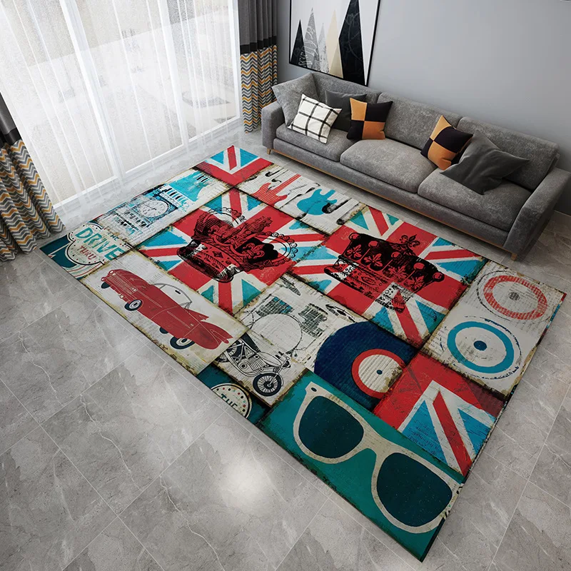 

Ковер с 3D геометрическим принтом в скандинавском стиле, прикроватный коврик для гостиной, дивана, нескользящий большой коврик для ванной, м...