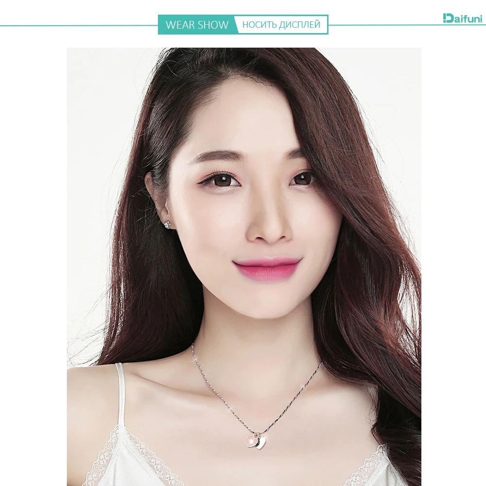 Новое ожерелье из стерлингового серебра 925 пробы милое романтическое украшение с