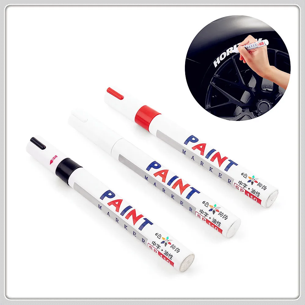 Белая черная маркерная ручка для протектора автомобильных шин Ford Mad Evos Stealth Start iosis
