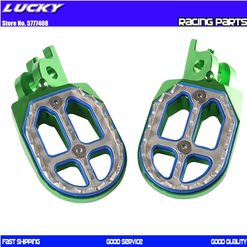 Заготовка CNC MX подножки педали Подставки из нержавеющей стали для KAWASAKI KXF250 KX250F 2006