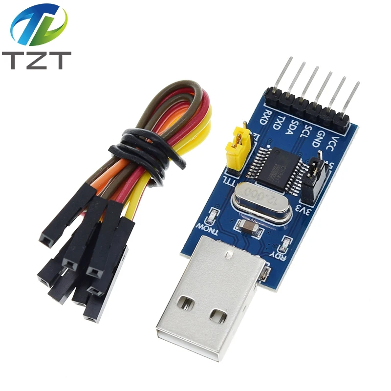 2-в-1 модуль CH341T 3 В 5 в USB для I2C IIC UART TTL одночипового последовательного порта