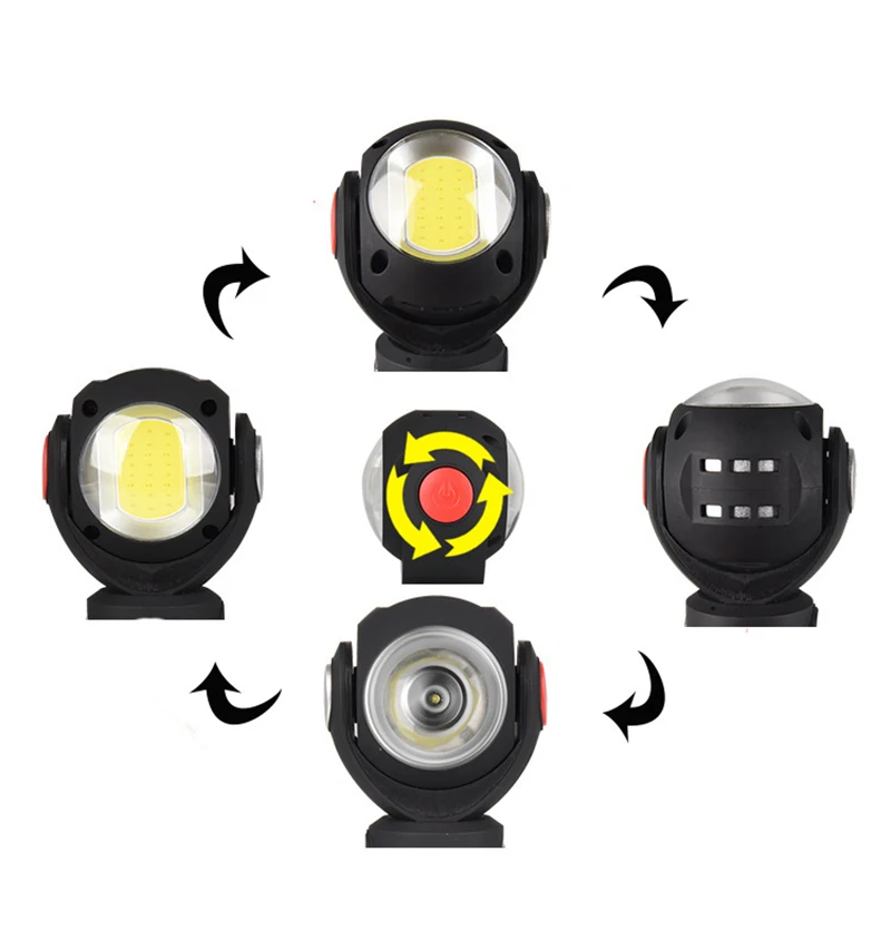 

5W COB LED Work Light Sewing Machine Flashlight Garage Lamp Portable Rechargable Industrial Lighting Camping Workshop Lamp
