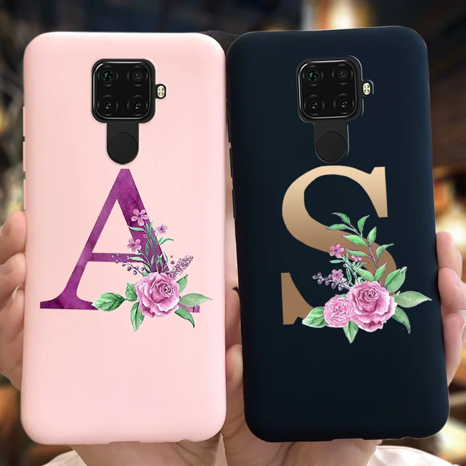 For Huawei Mate 30 Lite Case Luxury Personalise Capital Letters Name TPU Phone Mate30 Global Nova 5Z 5iPro Capa | Мобильные телефоны
