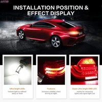 led bright auto car tail brake turn signal light reverse lamp bulb luces led h4 led headlight