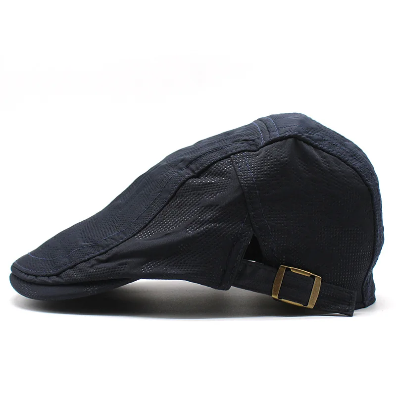 

Fashion Flat Berets caps for Men Women Cotton Berets Mesh Breathable Peaked Cap Newsboy Cap Peaky Blinders Gatsby Baker Boy