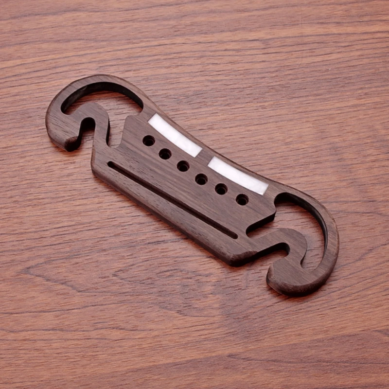 

High Quality Classical Guitar Bridge 6 String Natural Rosewood Bridge for Guitar Natural Rosewood Material