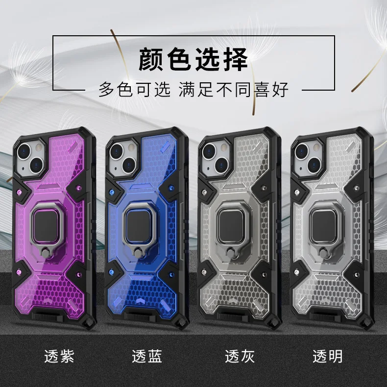 

For iPhone 13 Pro Back Case Camera 360 Protect Armor Magnetic Ring Holder Cover for iPhone 13 Pro Max Case iPhone 13 Mini Funda