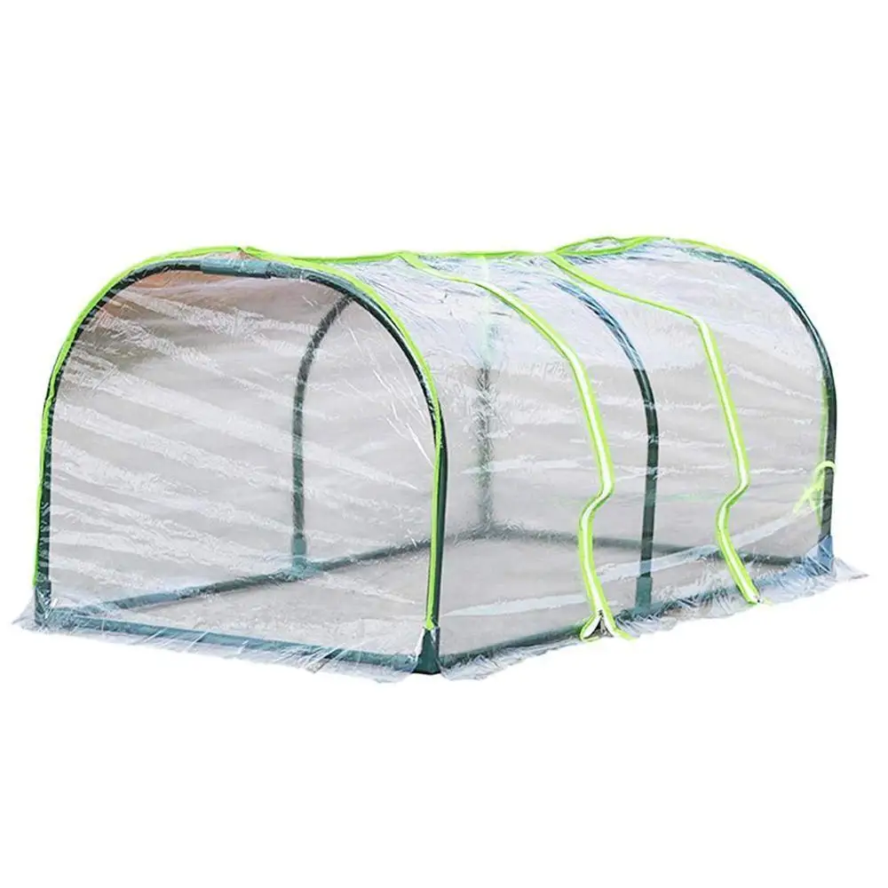

1.2m Portable Home Tunnel Greenhouse Mobile Mini Greenhouse Greenhouse Ventilated Plant Insulation Cover without pole