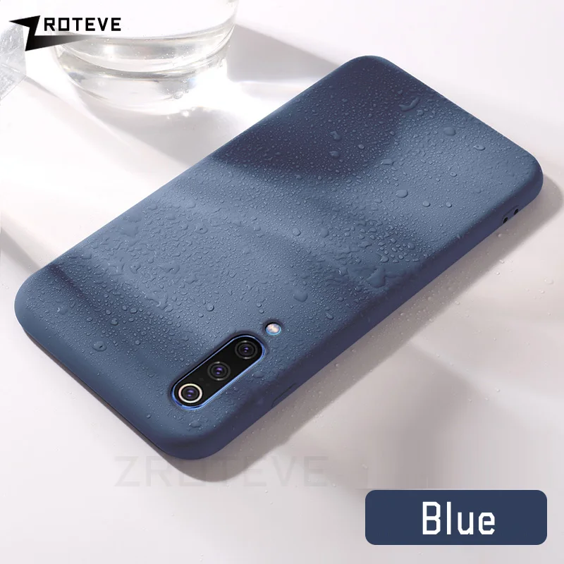 Blue Чехол s для Xiaomi mi 9 8 чехол ZROTEVE ярких цветов мягкий жидкий силиконовый чехол для Xiaomi mi 9 mi 9 8 SE Pro Lite чехол Новинка - Цвет: Blue