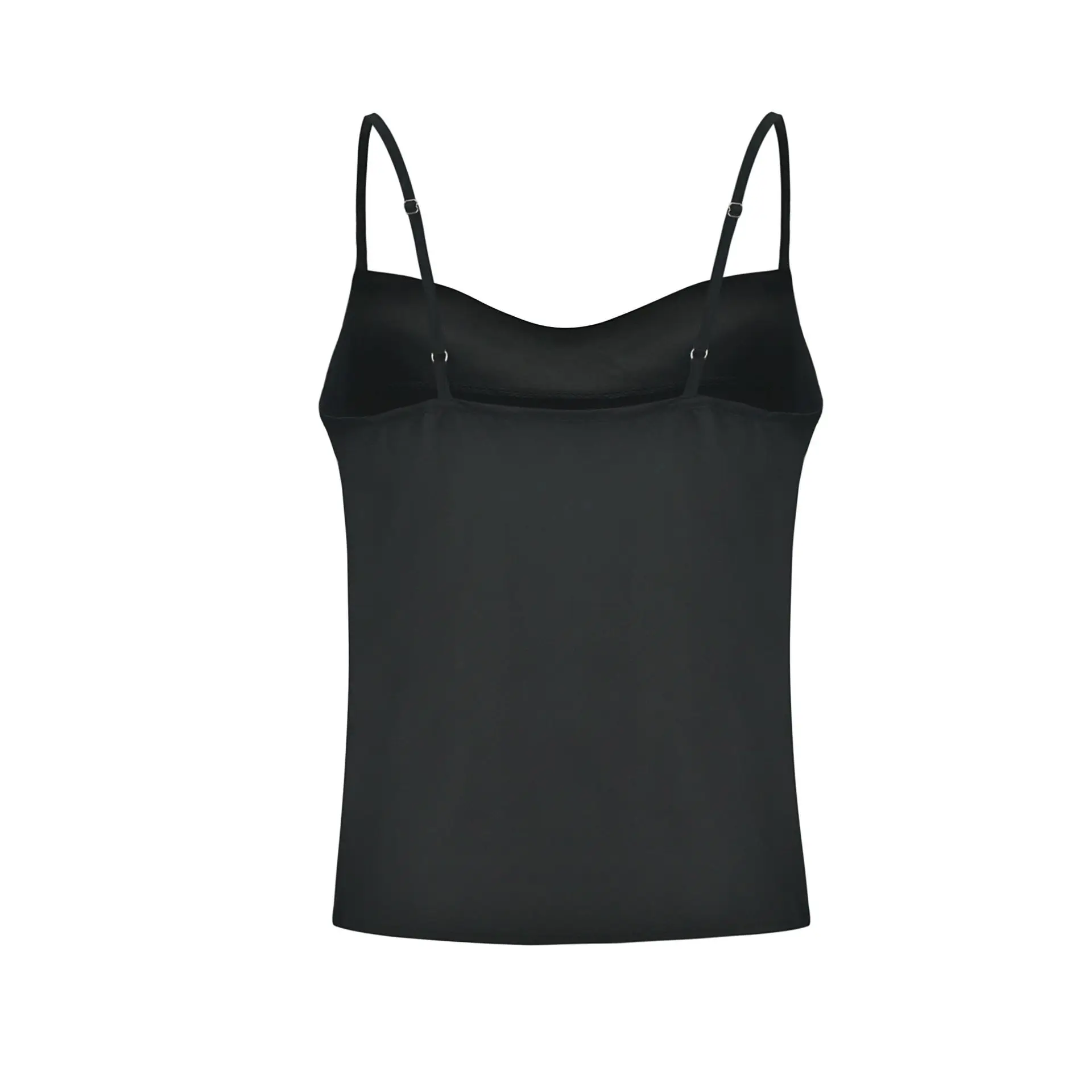 Пижама женская на бретельках жилет из искусственного шелка однотонная домашняя