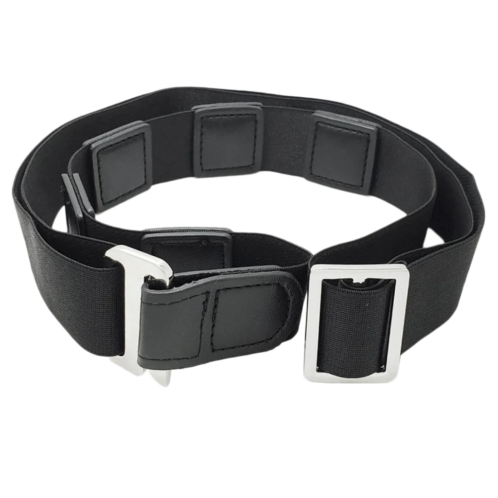 Нескользящий ремень для рубашки с регулируемой пряжкой черная рубашка мужчин и