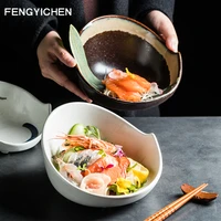 new japanese style salad bowl restaurant dishes for serving creative ceramic bowl porcelain tableware fruit rice breakfast bowls