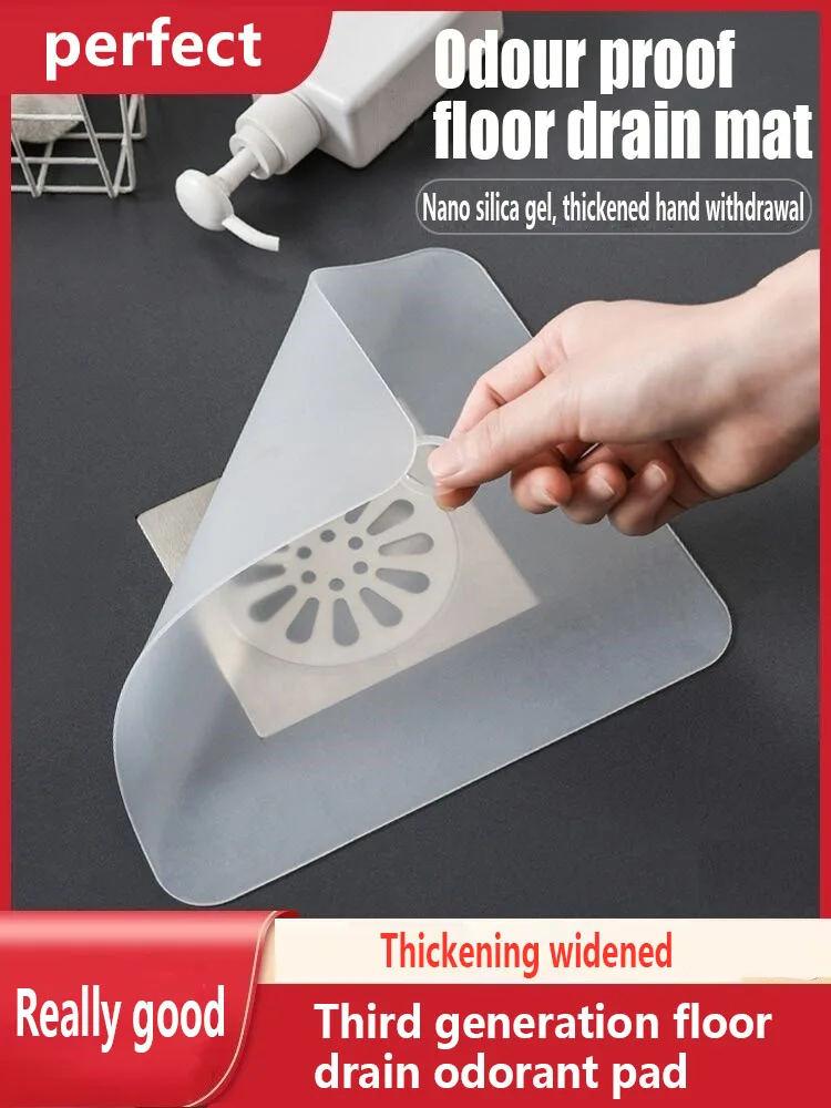 

Sewer Smell Removal Sealing Silicone Cover Anti-smell Drain Sealing Cover Floor Drain Covers for Kitchen Bathroom shower floor