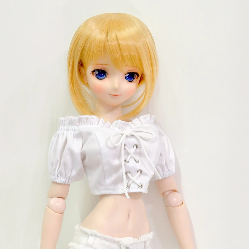 BJD Кукла Одежда с открытыми плечами топ на шнуровке короткая футболка