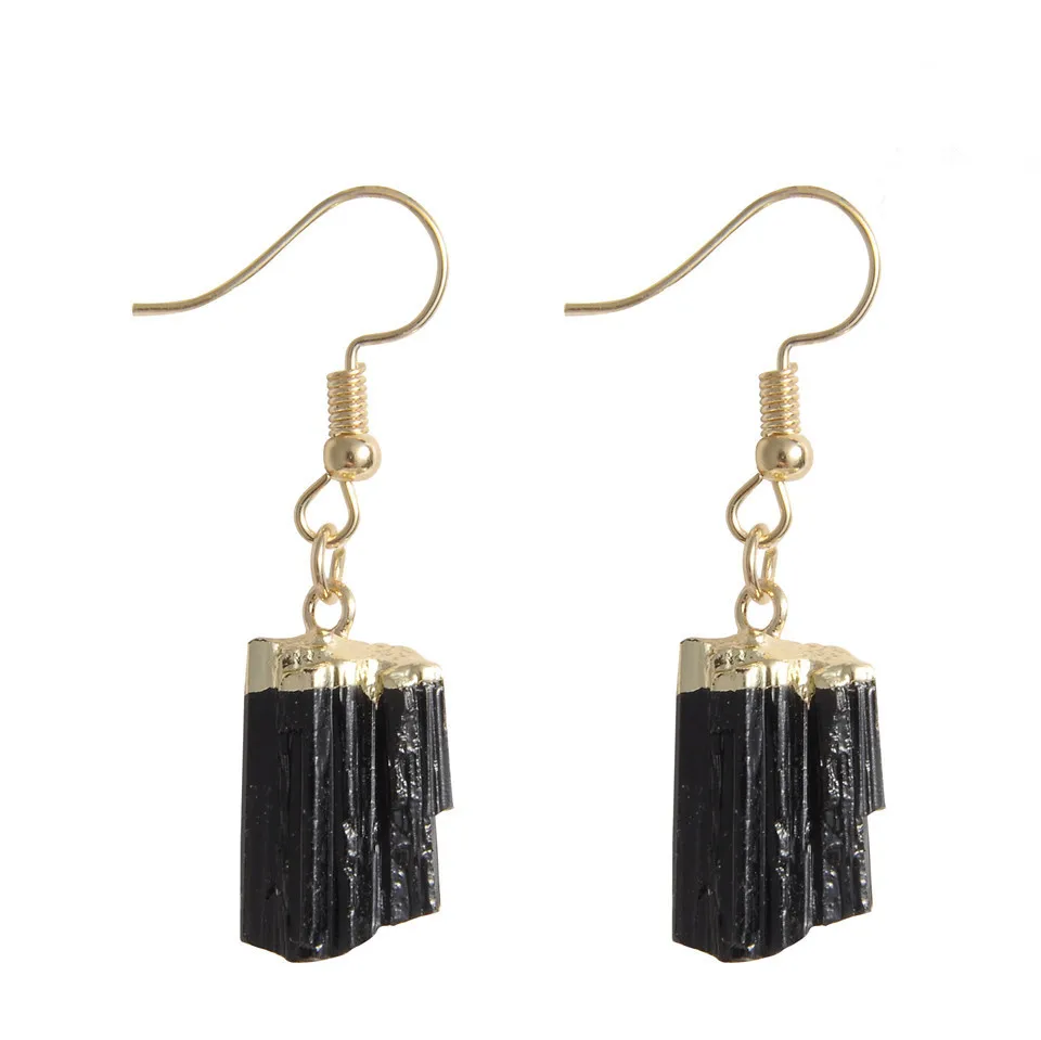

2020 New Fashion Natural jet fashion crystal drop earring jewelry handmade earrings for women