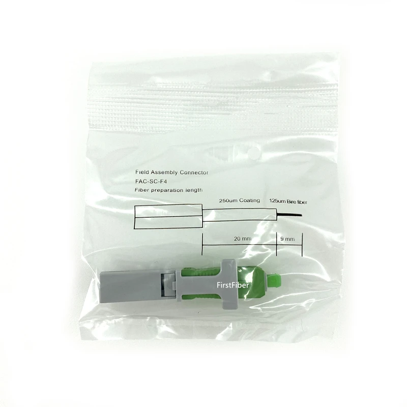 100 шт. SC APC/UPC быстрый соединитель защелкивающийся Тип адаптер 10/50 FTTH плоский