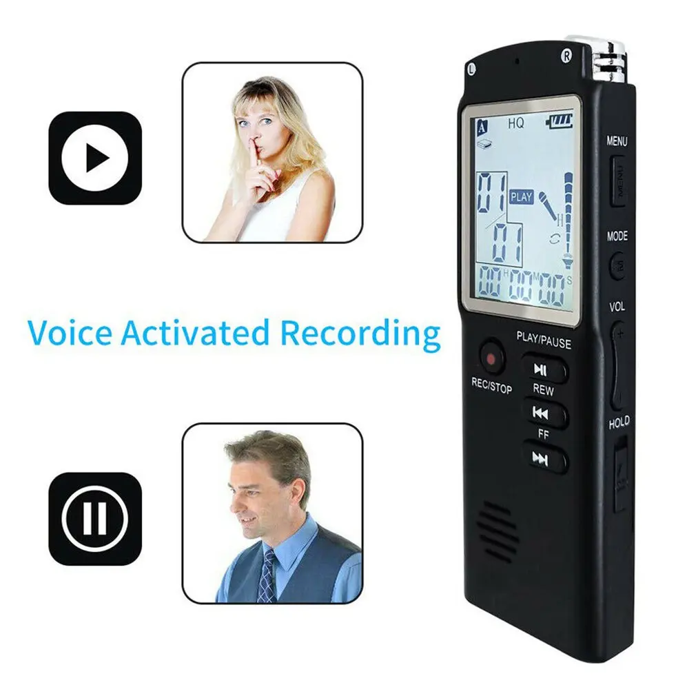 

8GB/16GB/32GB Voice Recorder USB Professional 96 Hours Dictaphone Digital Audio Voice Recorder With WAV,MP3 Player