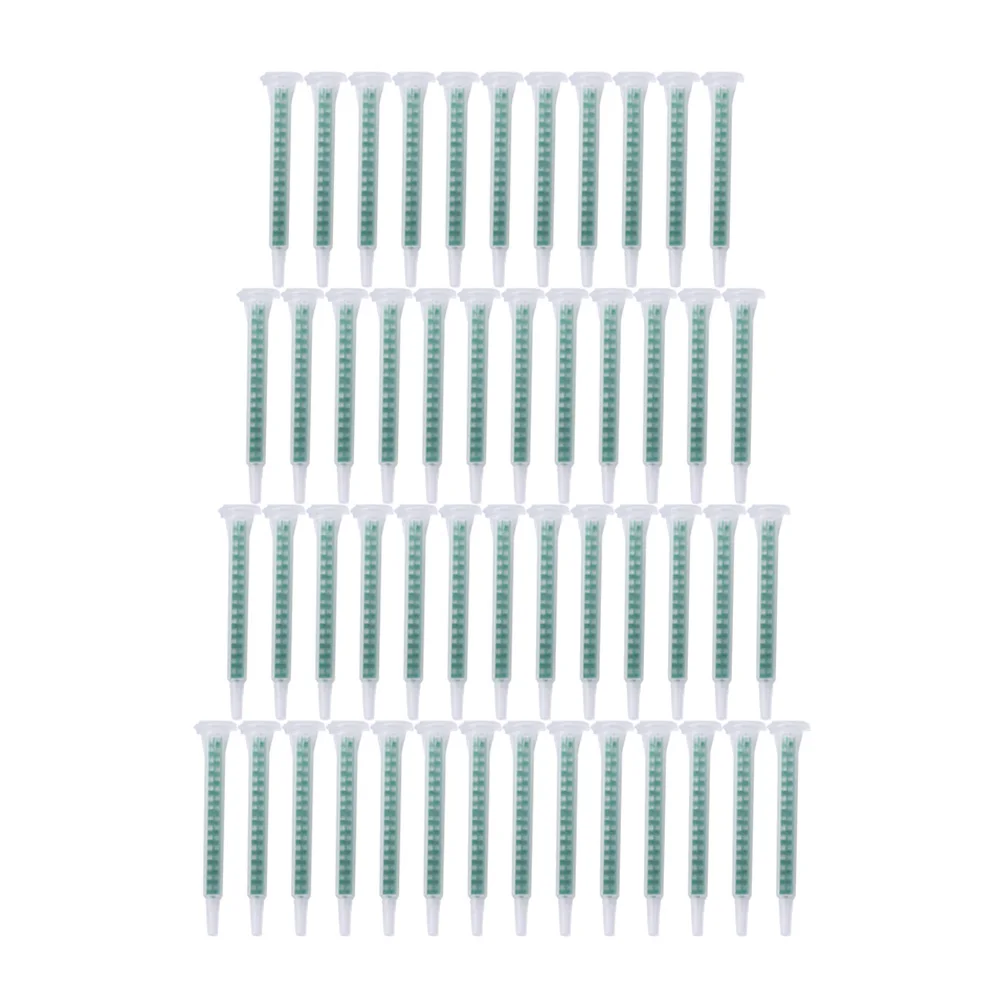 50Pcs AB Glue Static Mixer Practical Tube 83mm Mixing Nozzle Syringe Set for Two Component Liquid Machine Part Tool | Обустройство