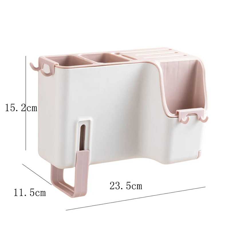 

Wall Mount Kitchen Spoon Chopstick Storage Rack Multifunction Kitchen Cutlery Box High Quality Kitchen Storage Organization Tool